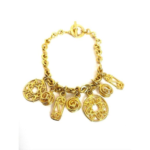 Vintage Gold Celine Necklace 1990s - Picture 8 of 10